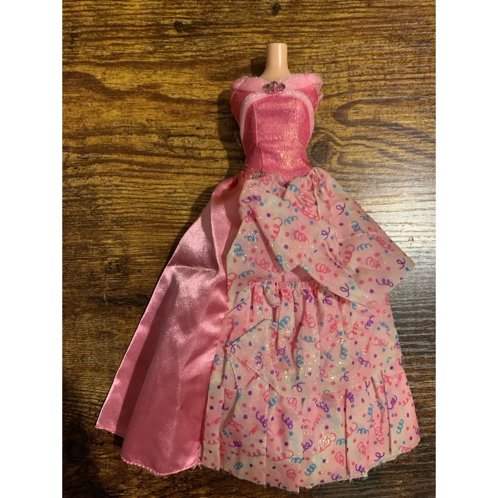 2008 Barbie Happy Birthday To You Pink Replacement Dress Gown Mattel‎
